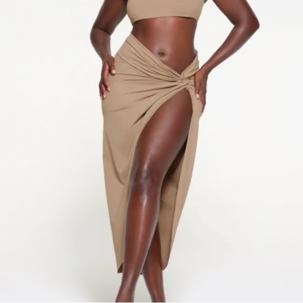 SKIMS Tan Swim Coverup